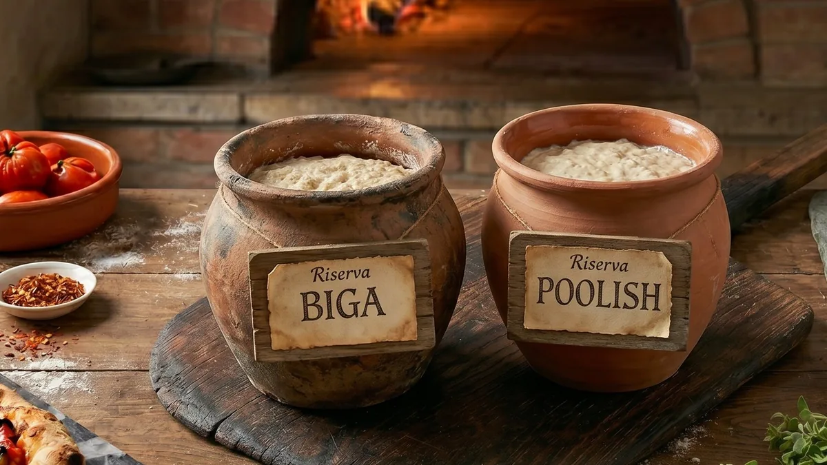 Biga vs poolish: comparativa de prefermentos para masa de pizza