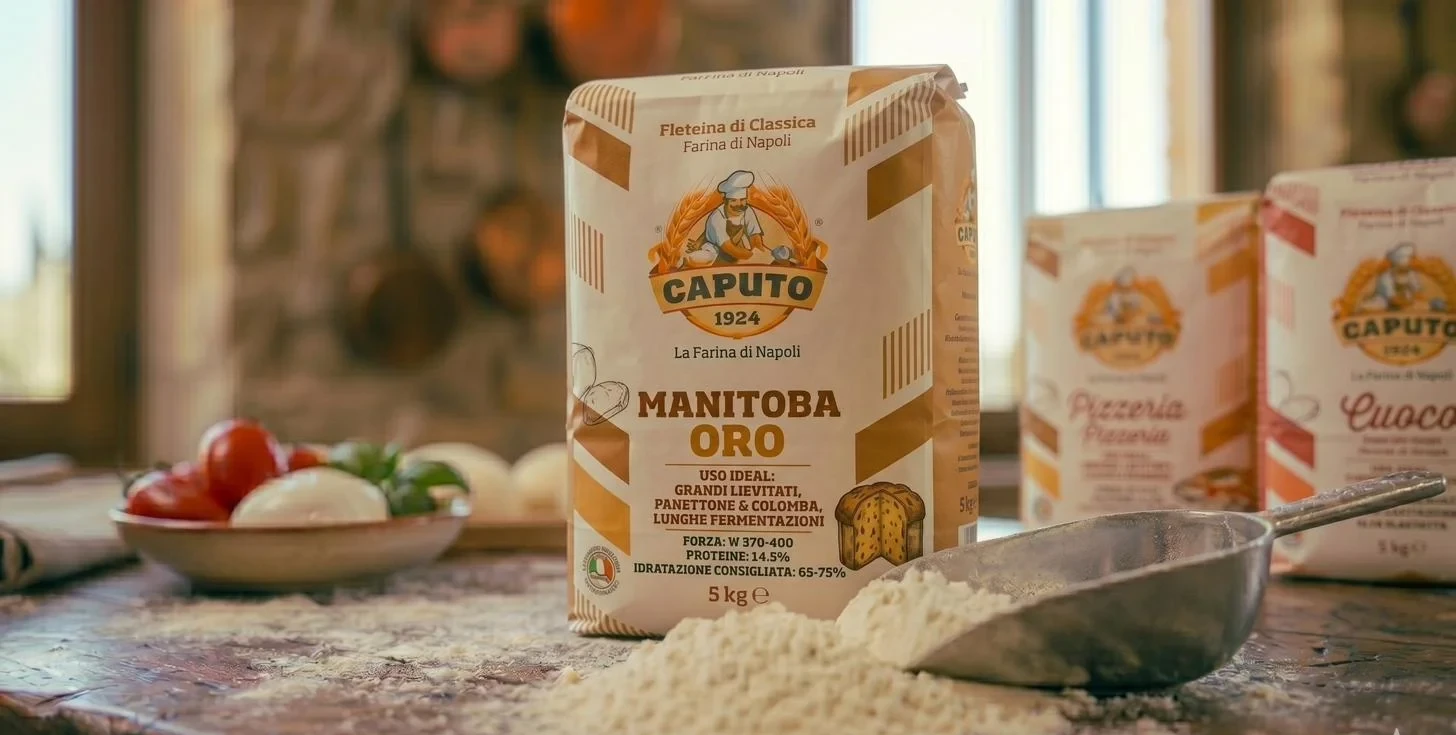 Caputo Manitoba Oro — harina de gran fuerza W370-400 para fermentaciones largas