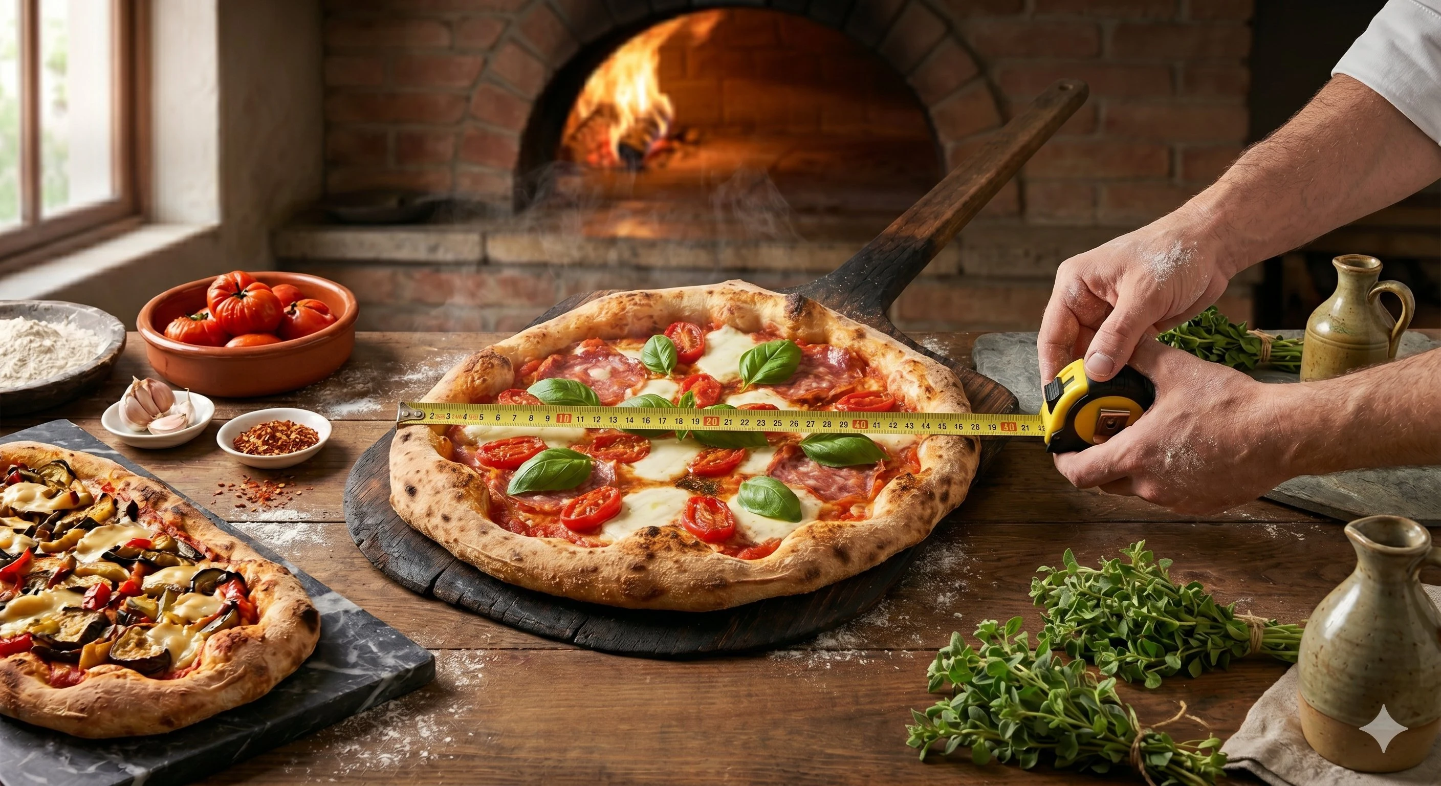 Medidas y formatos estándar de pizza: diámetros, pesos y tamaños